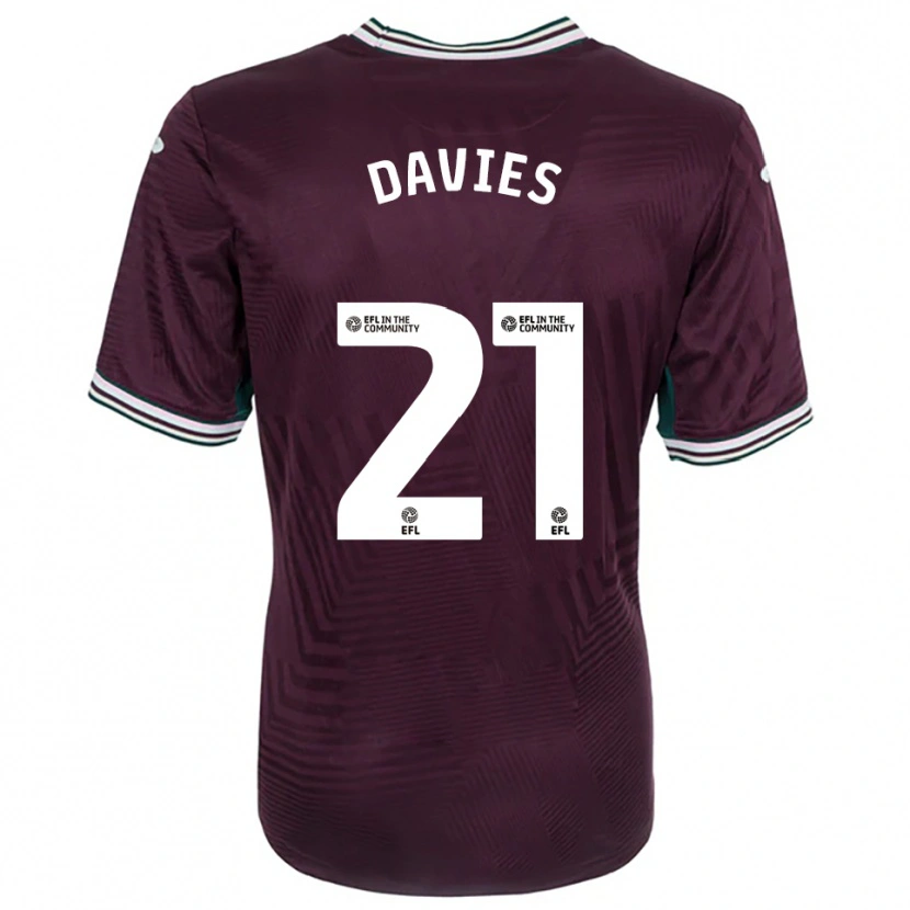 Danxen Women Laura Davies #21 Rust Red White Away Jersey 2025/26 T-Shirt