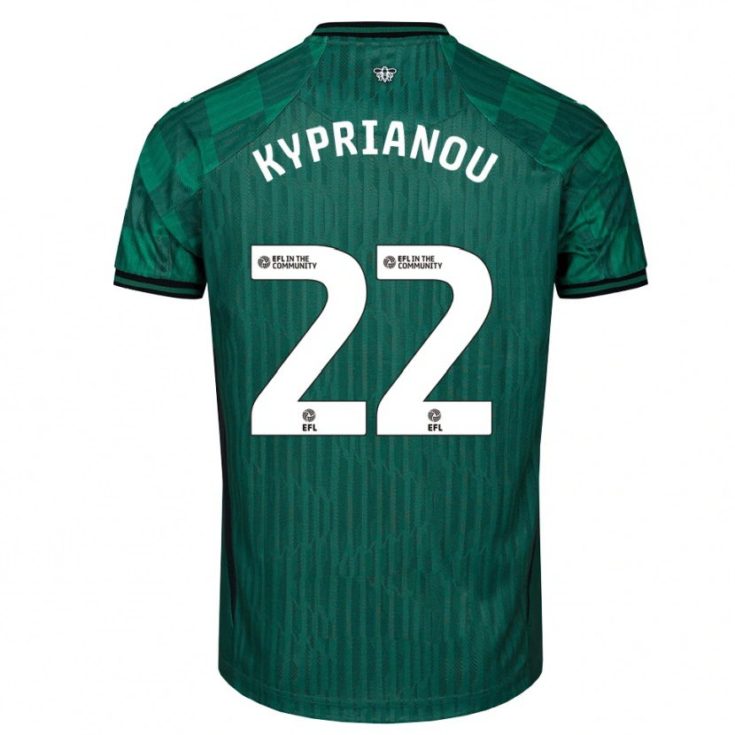 Danxen Women Hector Kyprianou #22 Green Black Away Jersey 2025/26 T-Shirt
