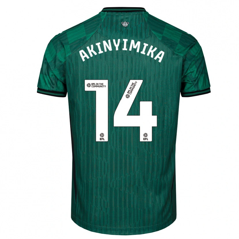 Danxen Women Tobi Akinyimika #14 Green Black Away Jersey 2025/26 T-Shirt