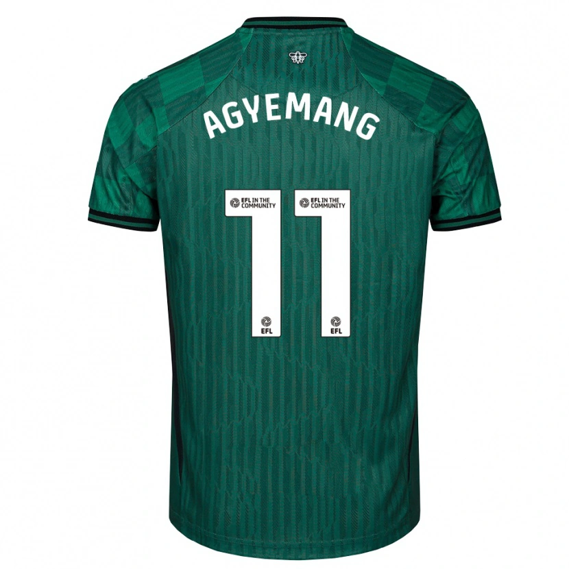Danxen Women Michelle Agyemang #11 Green Black Away Jersey 2025/26 T-Shirt