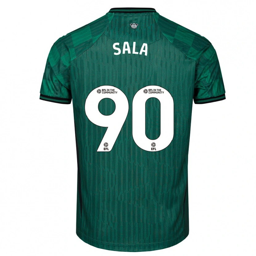 Danxen Women Joel Sala #90 Green Black Away Jersey 2025/26 T-Shirt