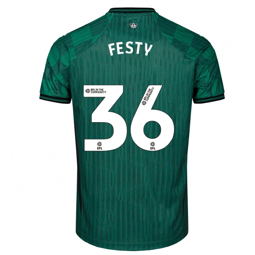 Danxen Women Festy Ebosele #36 Green Black Away Jersey 2025/26 T-Shirt