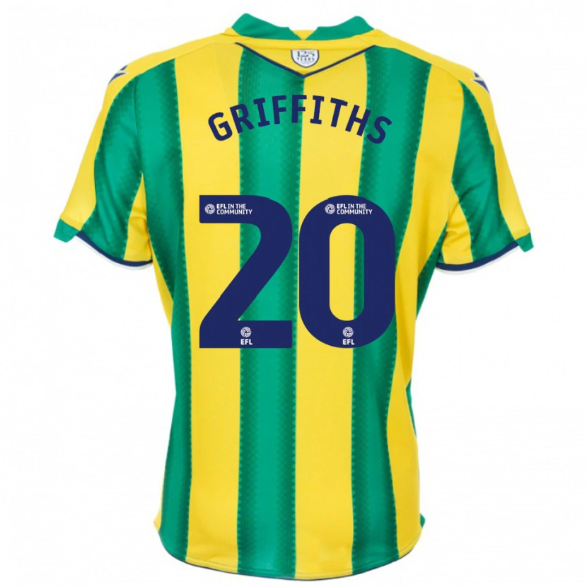Danxen Women Josh Griffiths #20 Yellow Green Away Jersey 2025/26 T-Shirt