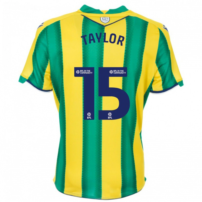 Danxen Women Caleb Taylor #15 Yellow Green Away Jersey 2025/26 T-Shirt