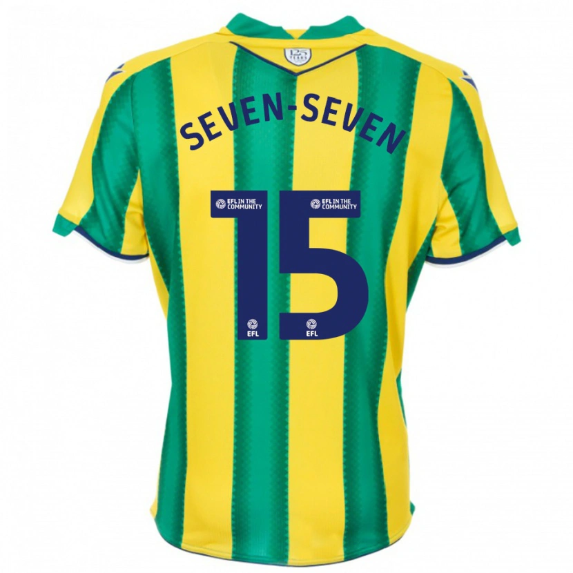 Danxen Women Justin Seven-Seven #15 Yellow Green Away Jersey 2025/26 T-Shirt