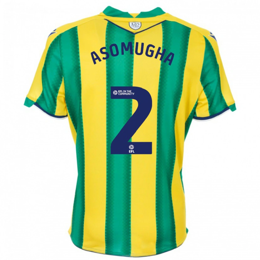 Danxen Women Joel Asomugha #2 Yellow Green Away Jersey 2025/26 T-Shirt