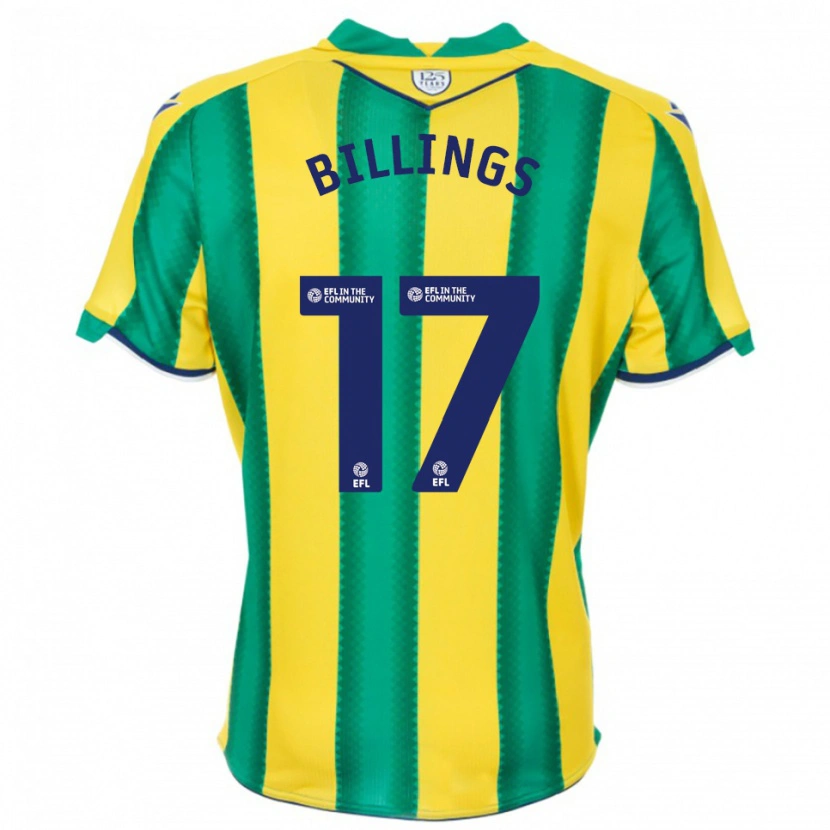 Danxen Women Frazer Billings #17 Yellow Green Away Jersey 2025/26 T-Shirt