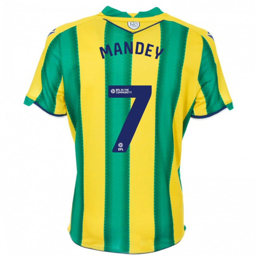 Danxen Women Souleyman Mandey #7 Yellow Green Away Jersey 2025/26 T-Shirt