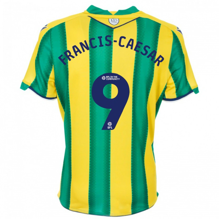 Danxen Women Jaiden Francis-Caesar #9 Yellow Green Away Jersey 2025/26 T-Shirt