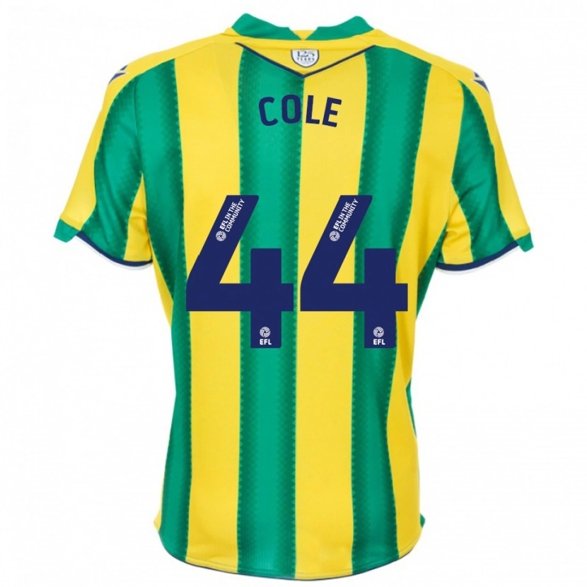 Danxen Women Devante Cole #44 Yellow Green Away Jersey 2025/26 T-Shirt