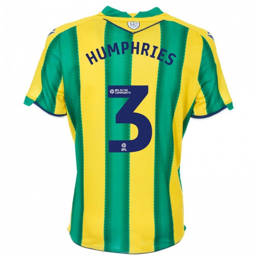 Danxen Women Evan Humphries #3 Yellow Green Away Jersey 2025/26 T-Shirt