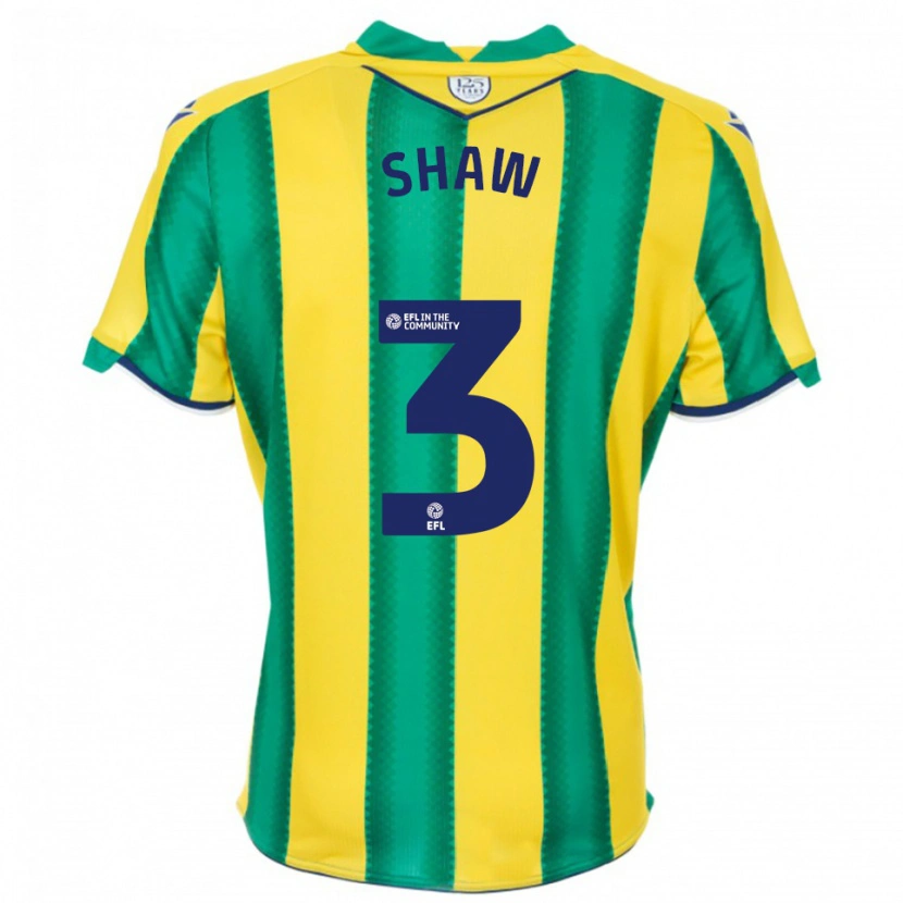Danxen Women George Shaw #3 Yellow Green Away Jersey 2025/26 T-Shirt