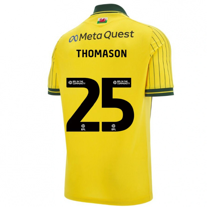 Danxen Women George Thomason #25 Yellow Green Away Jersey 2025/26 T-Shirt
