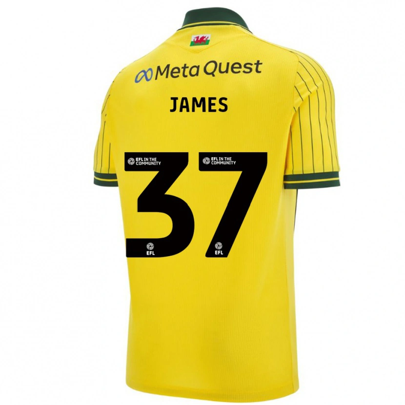 Danxen Women Matty James #37 Yellow Green Away Jersey 2025/26 T-Shirt
