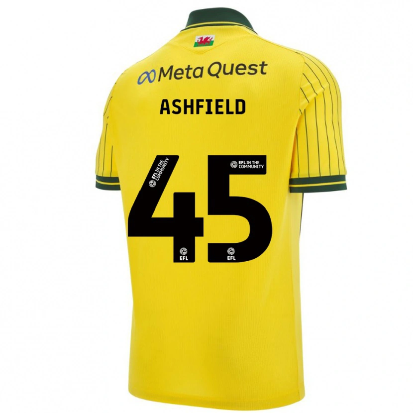 Danxen Women Harry Ashfield #45 Yellow Green Away Jersey 2025/26 T-Shirt