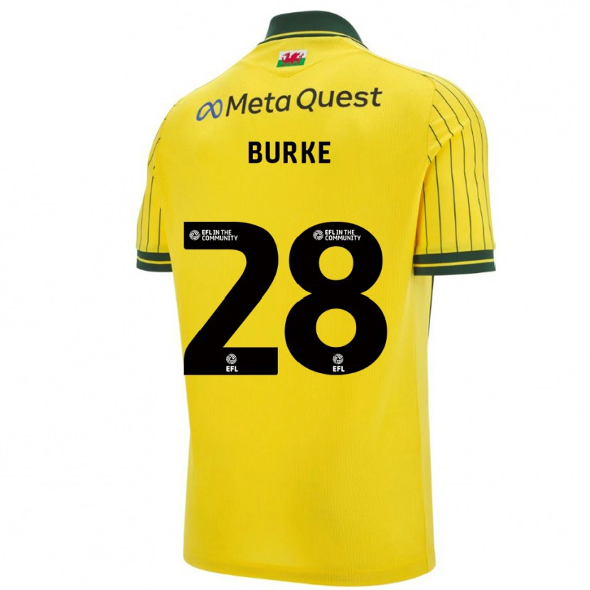 Danxen Women Leah Burke #28 Yellow Green Away Jersey 2025/26 T-Shirt
