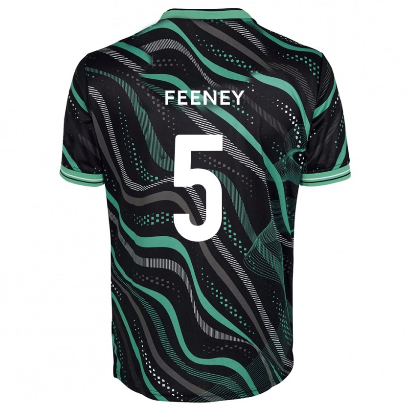 Danxen Women Morgan Feeney #5 Black Green Away Jersey 2025/26 T-Shirt