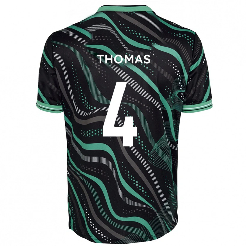 Danxen Women Terell Thomas #4 Black Green Away Jersey 2025/26 T-Shirt