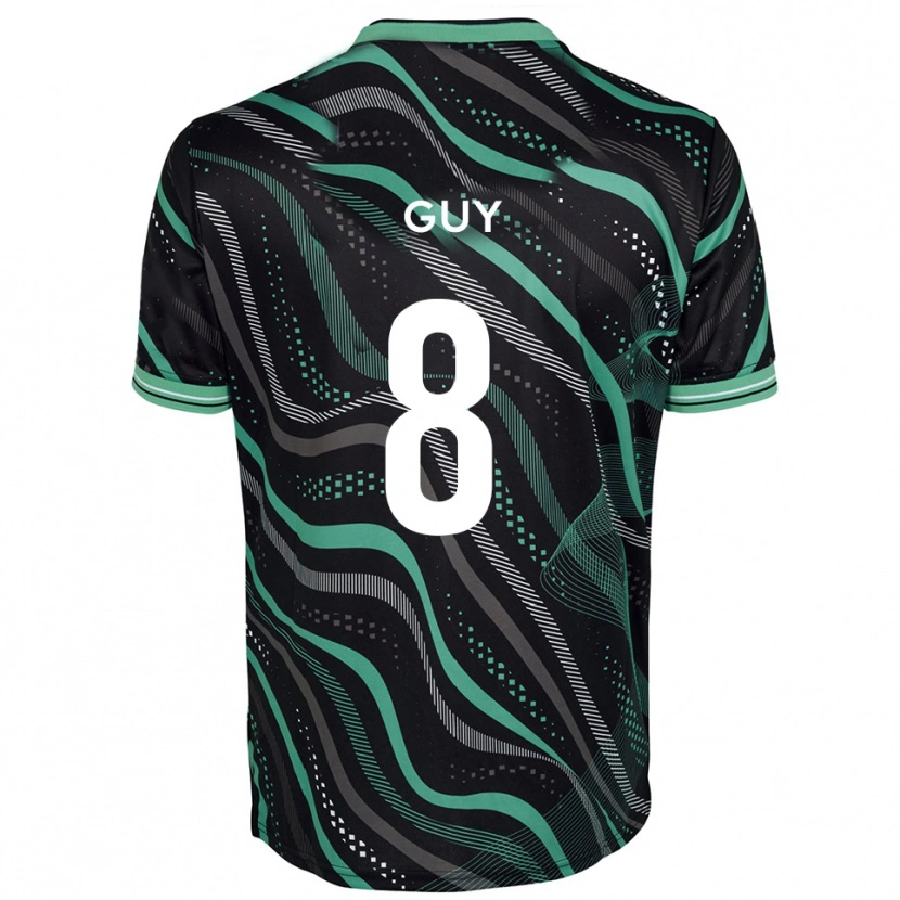 Danxen Women Callum Guy #8 Black Green Away Jersey 2025/26 T-Shirt