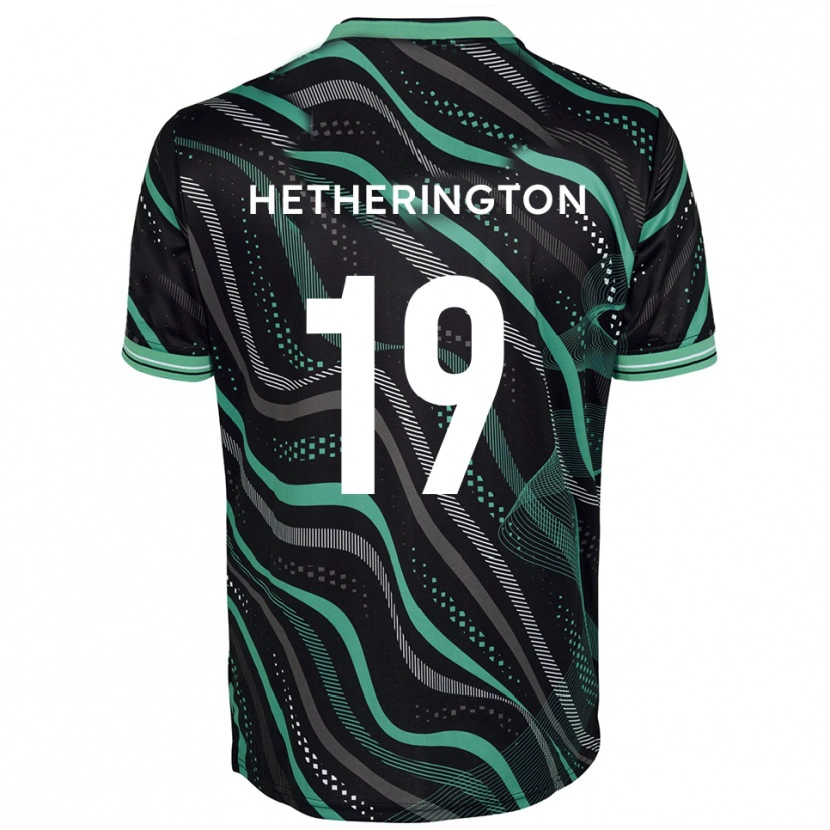 Danxen Women Sam Hetherington #19 Black Green Away Jersey 2025/26 T-Shirt