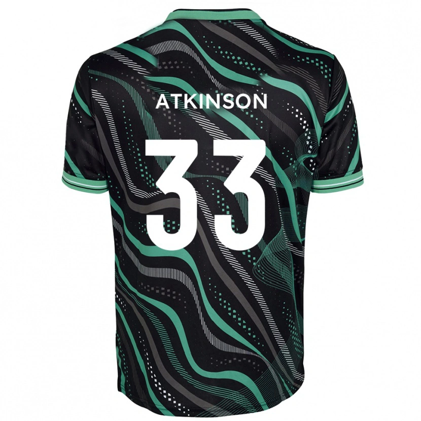 Danxen Women Hayden Atkinson #33 Black Green Away Jersey 2025/26 T-Shirt