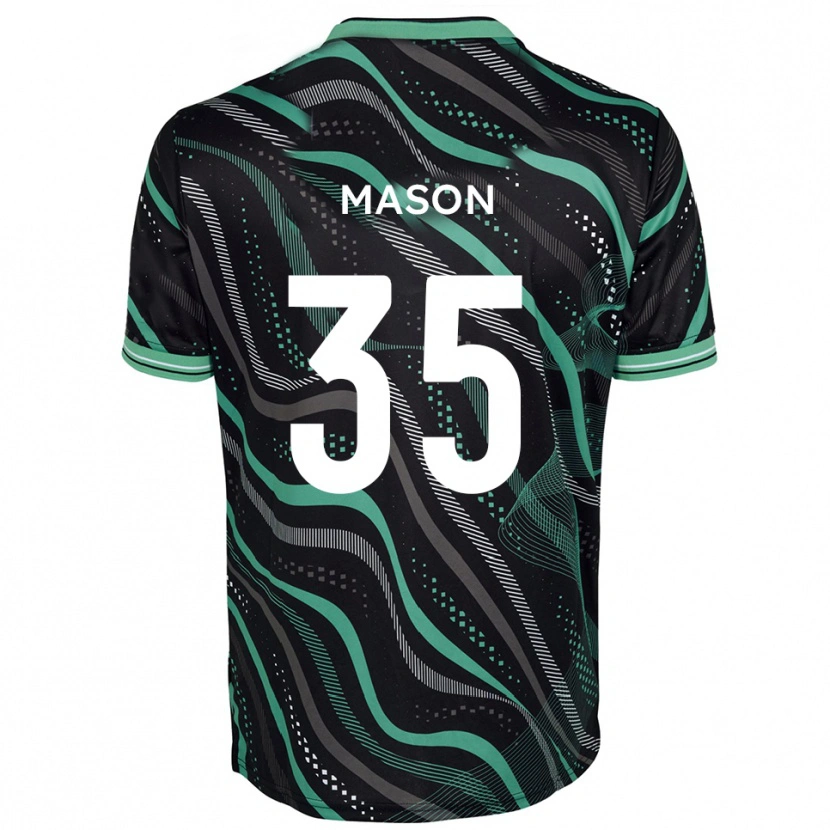 Danxen Women Seb Mason #35 Black Green Away Jersey 2025/26 T-Shirt