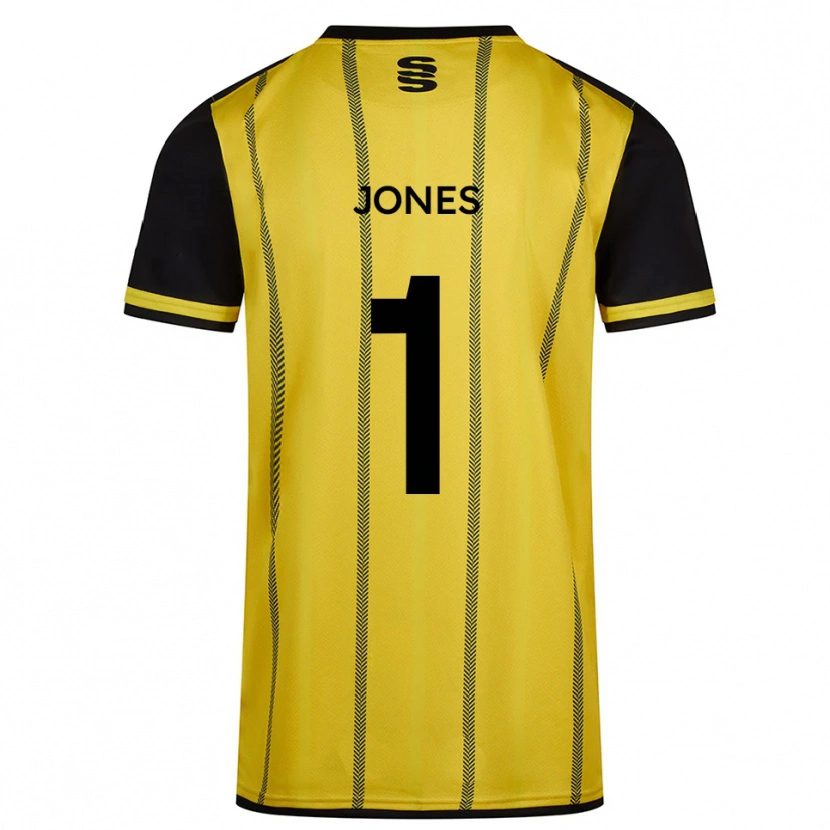 Danxen Women Zac Jones #1 Yellow Black Away Jersey 2025/26 T-Shirt