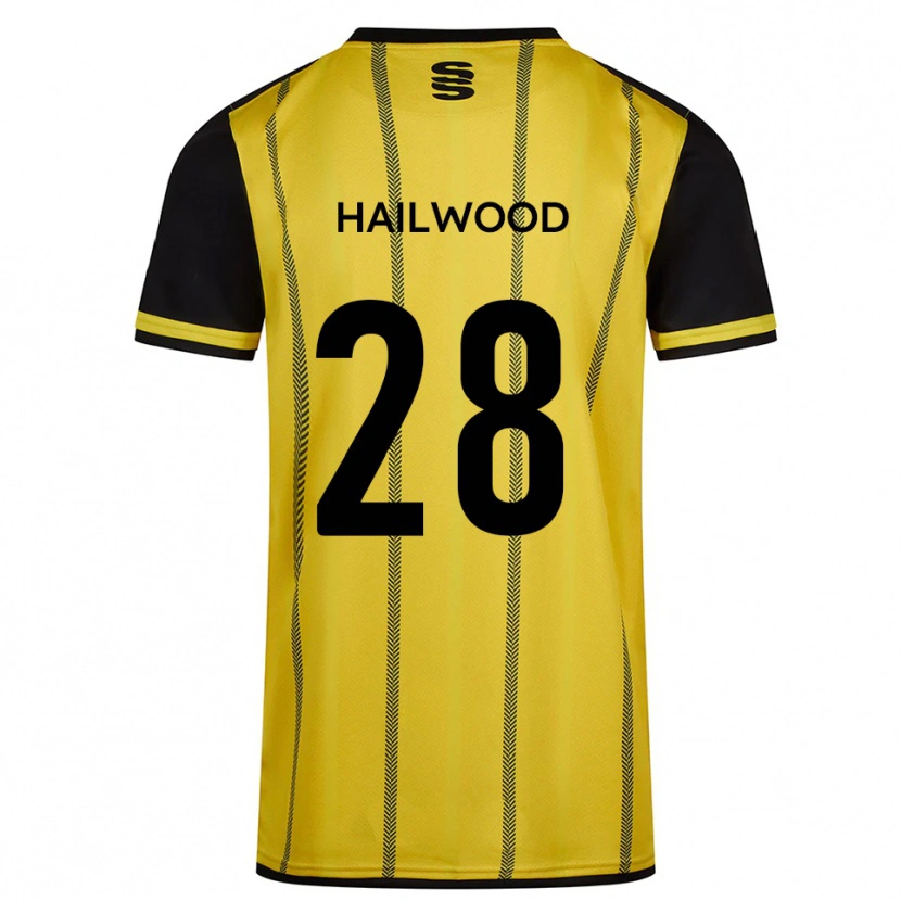 Danxen Women Jesse Hailwood #28 Yellow Black Away Jersey 2025/26 T-Shirt