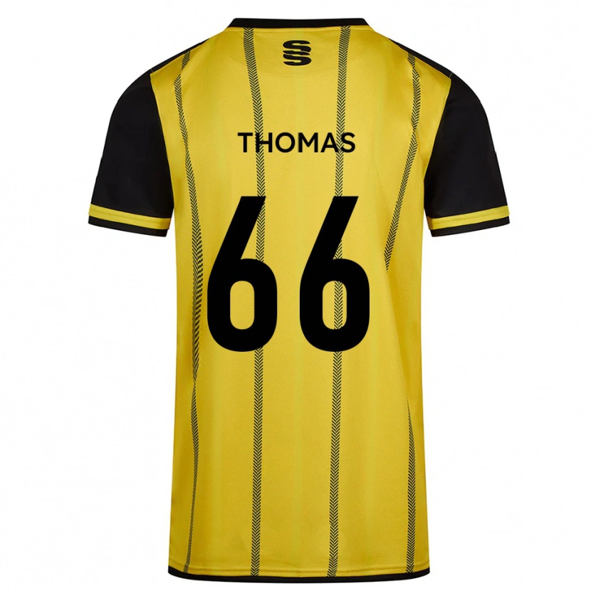 Danxen Women Luca Thomas #66 Yellow Black Away Jersey 2025/26 T-Shirt
