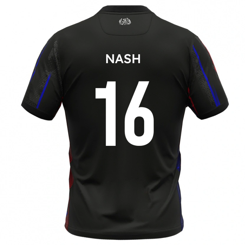 Danxen Women Pat Nash #16 Black Red Away Jersey 2025/26 T-Shirt