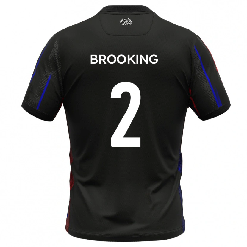 Danxen Women Josh Brooking #2 Black Red Away Jersey 2025/26 T-Shirt