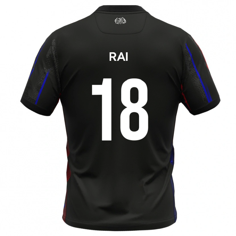 Danxen Women Kiban Rai #18 Black Red Away Jersey 2025/26 T-Shirt
