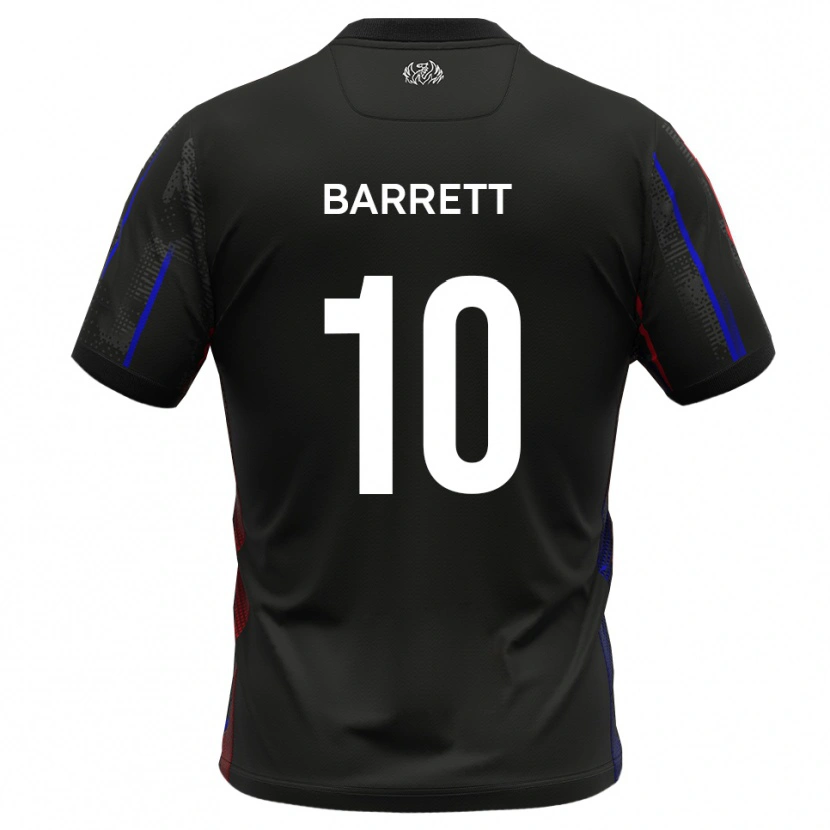 Danxen Women Josh Barrett #10 Black Red Away Jersey 2025/26 T-Shirt