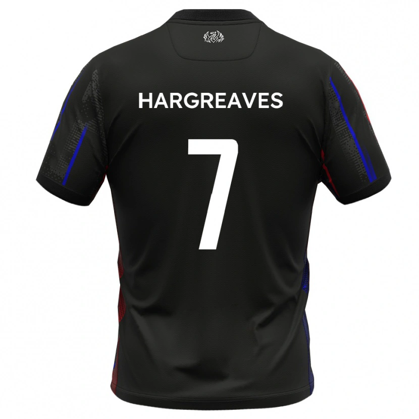 Danxen Women Cameron Hargreaves #7 Black Red Away Jersey 2025/26 T-Shirt