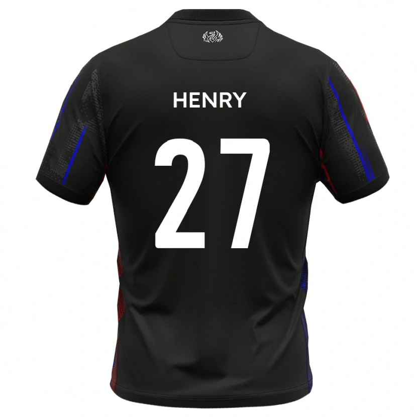 Danxen Women James Henry #27 Black Red Away Jersey 2025/26 T-Shirt