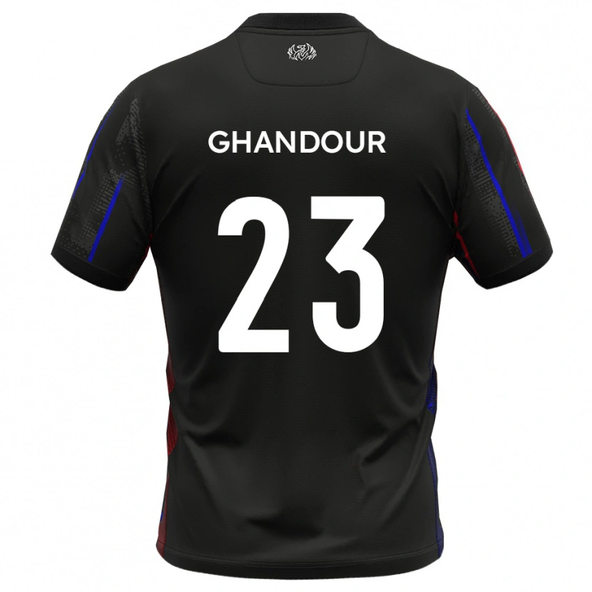 Danxen Women Hady Ghandour #23 Black Red Away Jersey 2025/26 T-Shirt