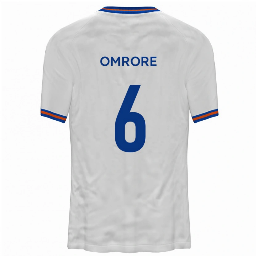 Danxen Women Manny Omrore #6 White Blue Away Jersey 2025/26 T-Shirt