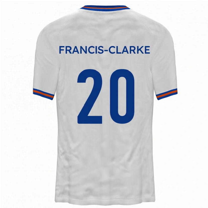 Danxen Women Aidan Francis-Clarke #20 White Blue Away Jersey 2025/26 T-Shirt