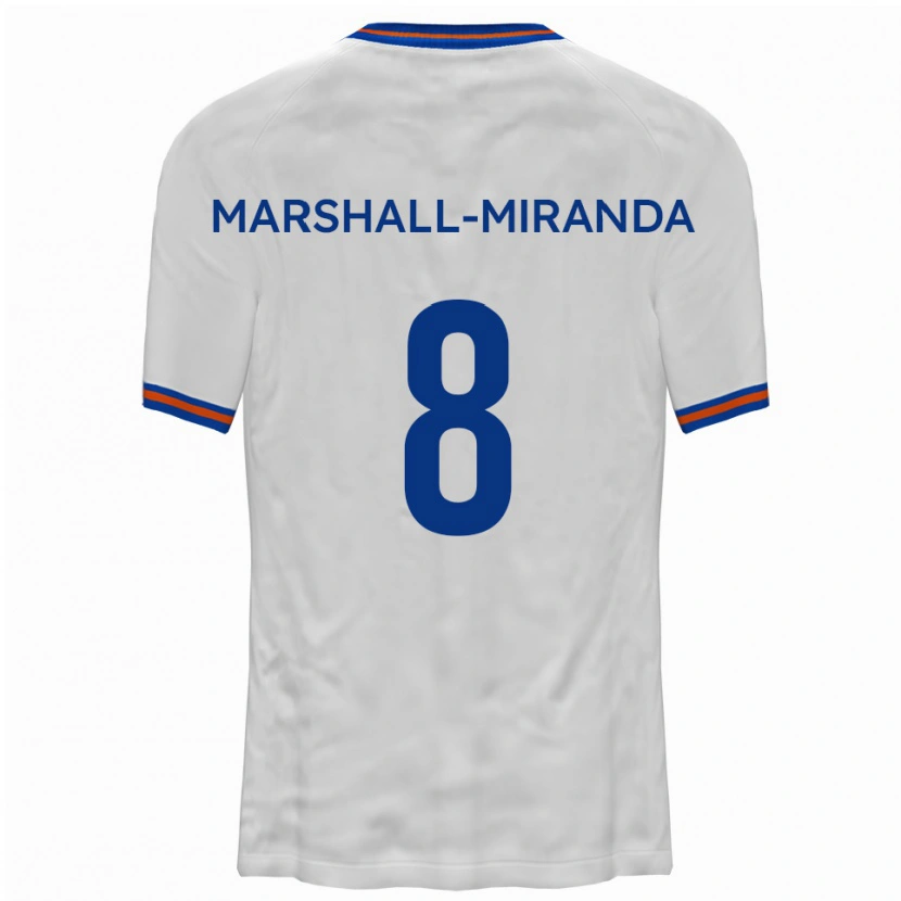 Danxen Women Marley Marshall-Miranda #8 White Blue Away Jersey 2025/26 T-Shirt