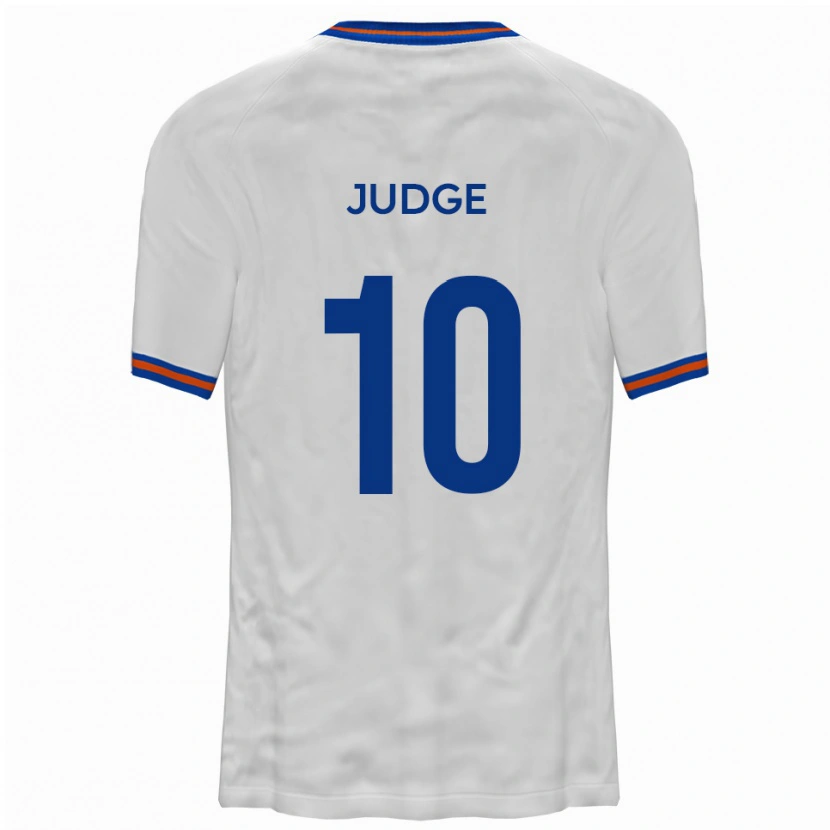 Danxen Women Alan Judge #10 White Blue Away Jersey 2025/26 T-Shirt