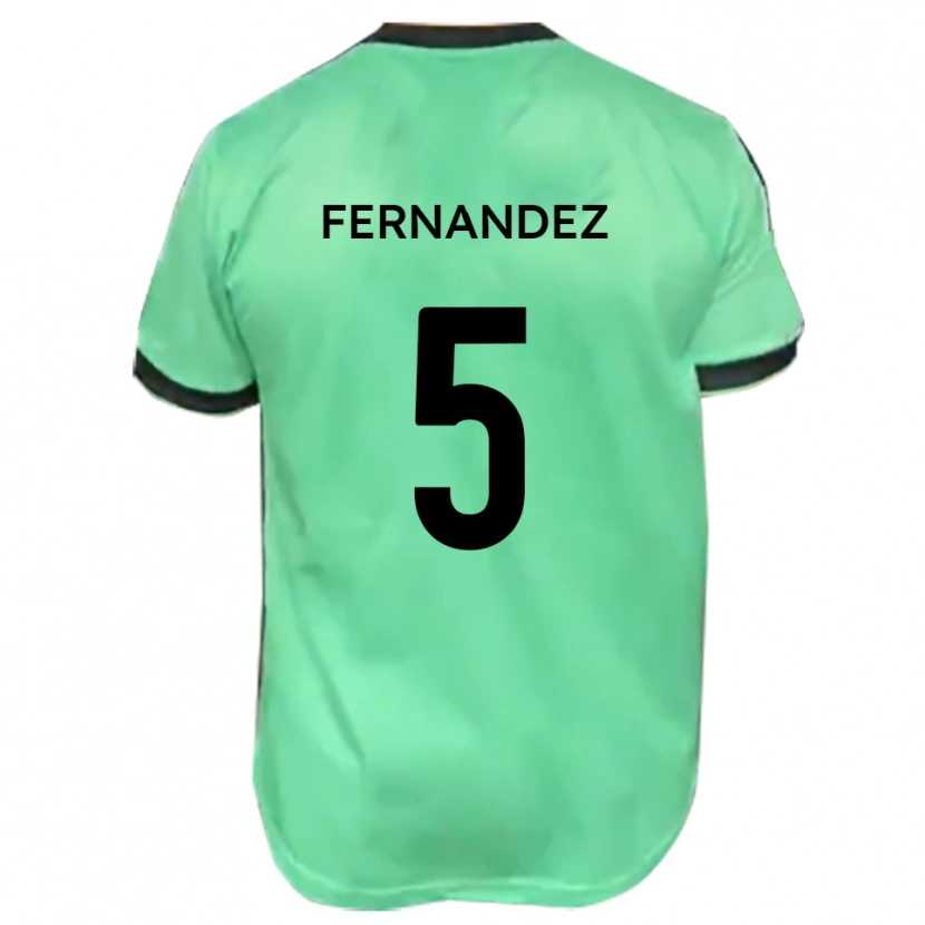 Danxen Women Luis Fernandez #5 Turquoise Black Away Jersey 2025/26 T-Shirt