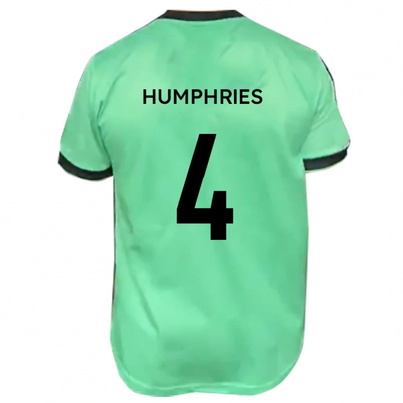 Danxen Women Lloyd Humphries #4 Turquoise Black Away Jersey 2025/26 T-Shirt