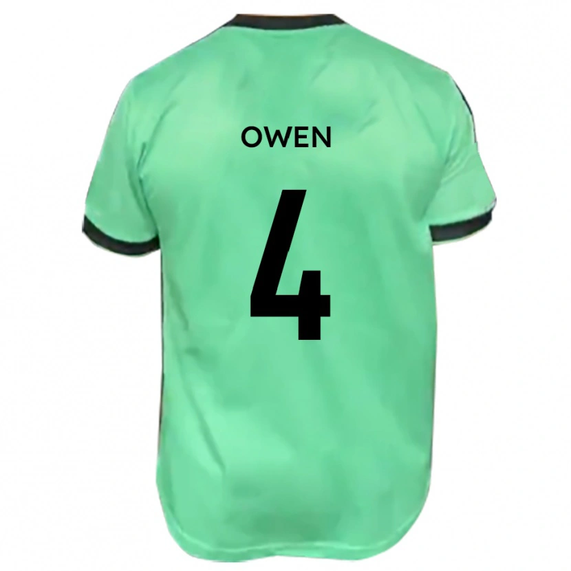 Danxen Women Nathaniel Owen #4 Turquoise Black Away Jersey 2025/26 T-Shirt