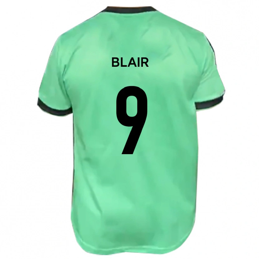 Danxen Women Aaron Blair #9 Turquoise Black Away Jersey 2025/26 T-Shirt