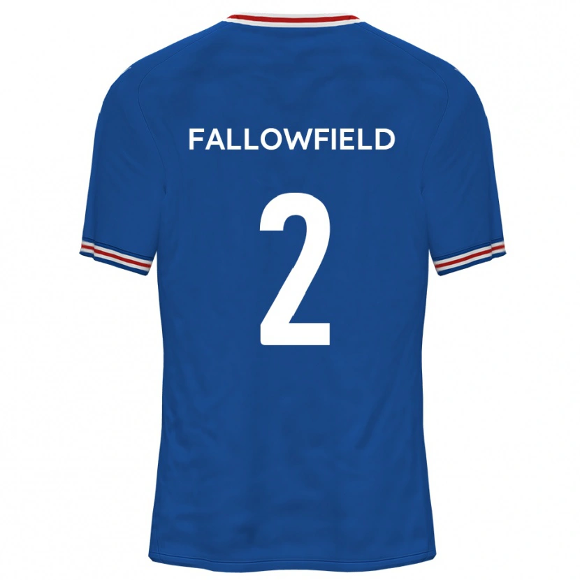 Danxen Women Ryan Fallowfield #2 Dodger Blue Away Jersey 2025/26 T-Shirt