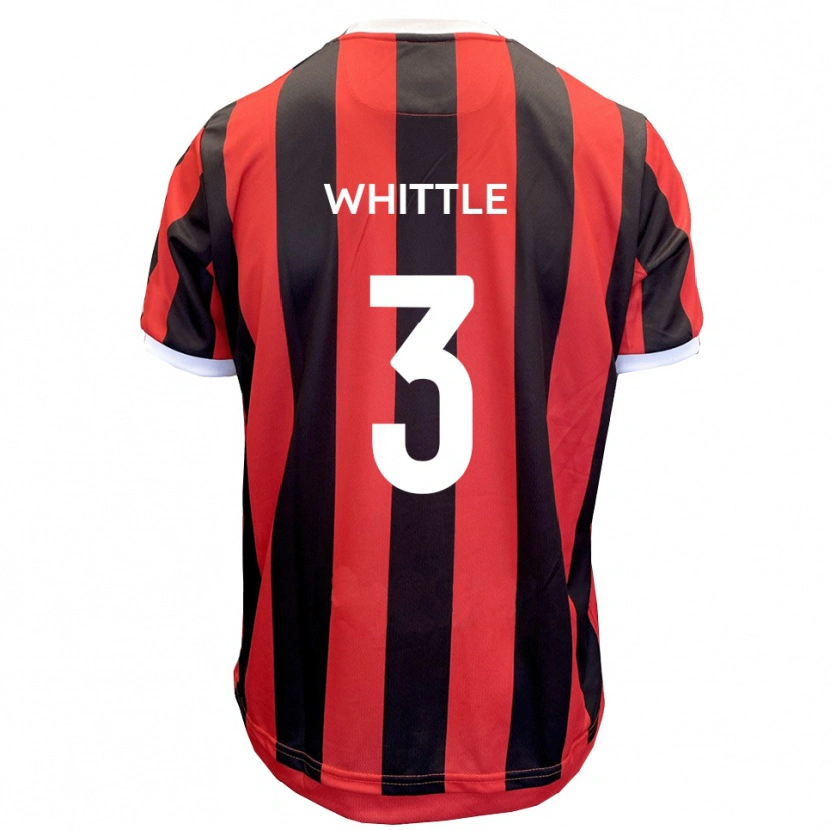 Danxen Women Alex Whittle #3 Red Black Away Jersey 2025/26 T-Shirt