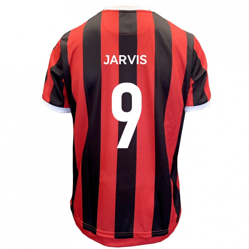 Danxen Women Aaron Jarvis #9 Red Black Away Jersey 2025/26 T-Shirt