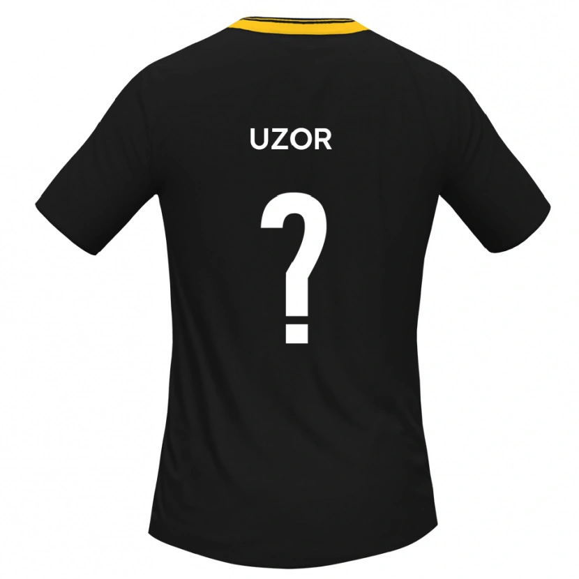 Danxen Women Tobe Uzor #0 Black Yellow Away Jersey 2025/26 T-Shirt