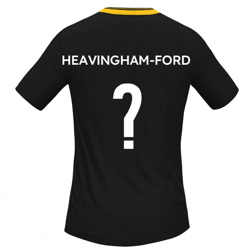Danxen Women Maddie Heavingham-Ford #0 Black Yellow Away Jersey 2025/26 T-Shirt