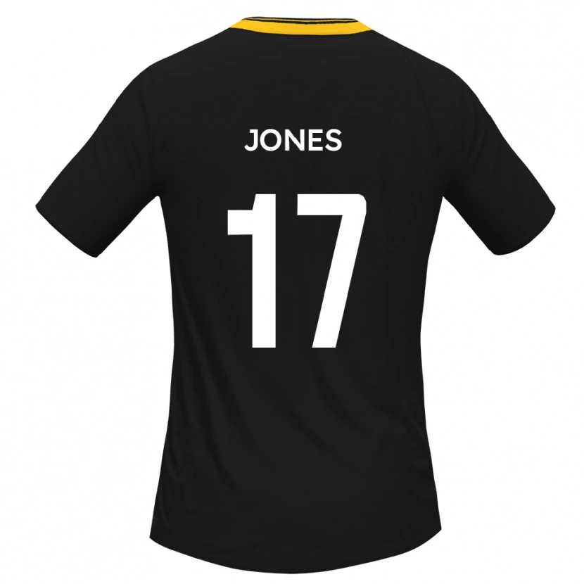Danxen Women Aaron Jones #17 Black Yellow Away Jersey 2025/26 T-Shirt